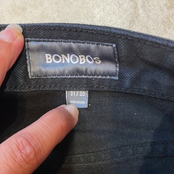 Bonobos Travel Jeans Black Slim Straight 31x30 - Picture 5 of 8